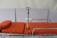 জরুরী অ্যাম্বুলেন্স রোগী স্ট্রেচার ট্রলি ফোল্ডেবল মাল্টিফাংশনাল চার চাকা সহ