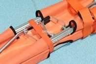 ভারী দায়িত্ব হ্যান্ডেল বহন কেস সঙ্গে বহনযোগ্য মেডিকেল জরুরী ভাঁজ স্ট্রেচার