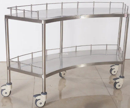 হাসপাতাল ফ্যান আকৃতির যন্ত্রপাতি কার্ট হাসপাতালের জন্য মেডিকেল ট্রলিবাস কার্ট 1400MM 45CM