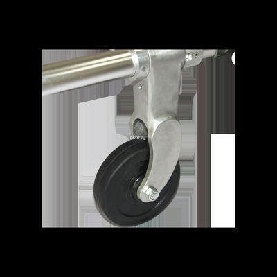 জরুরী ইভাকুয়েশন রোগী ভাঁজ স্ট্রেচার ট্রলি ছোট চাকার 185cm × 48cm × 21cm