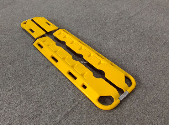 ফোল্ডেবল ফার্স্ট এইড প্লাস্টিকের স্কুপ স্ট্রেচার এক্স রে বিচ্ছিন্ন তিন গিয়ার