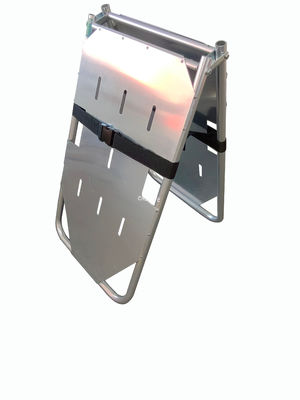 অ্যালুমিনিয়াম খাদ হার্ড বোর্ড রোগীর স্থানান্তর জন্য দুই ভাঁজ স্ট্রেচার বহন করার জন্য সুবিধাজনক