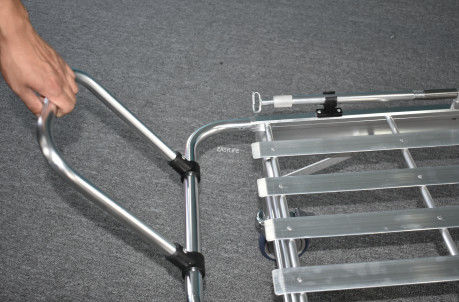 অ্যালুমিনিয়াম খাদ ভাঁজযোগ্য প্রশস্ত প্রান্ত নিম্ন অবস্থান অ্যাম্বুলেন্স স্ট্রেচার উদ্ধার ট্রলি