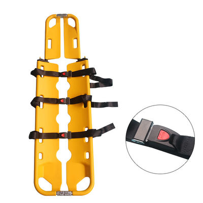 অ্যাম্বুলেন্সের জন্য ফোল্ডেবল স্কুপ স্ট্রেচার দিয়ে ব্যায়ামহীন রোগী স্থানান্তর