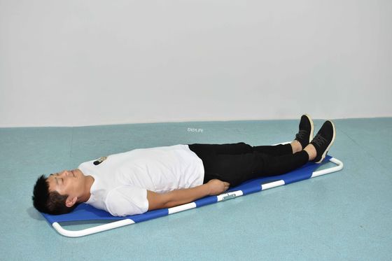 2 ভাঁজ হাসপাতালে রোগী স্থানান্তর জরুরি স্ট্রেচার 6.5 কেজি 185 সেমি