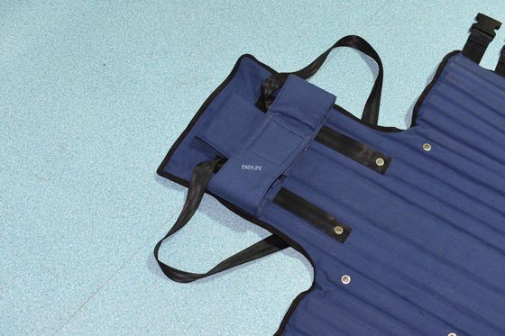 MDK-A16III) হাসপাতালের জরুরি উদ্ধার ক্যানভাস বাঁশের উপাদান ভাঁজ করা নীল রবার্টসন স্ট্রেচার