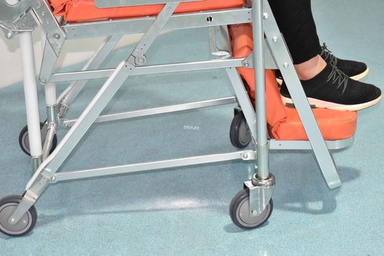 196×55×86cm ফোল্ডিং অ্যাম্বুলেন্স স্ট্রেচার সামঞ্জস্যযোগ্য