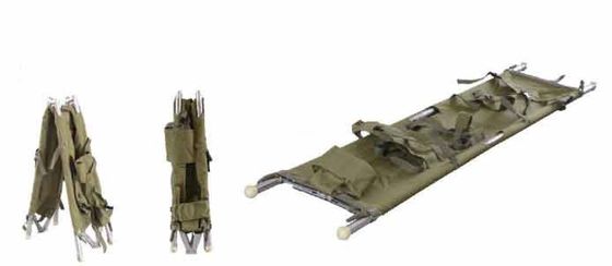 অ্যাম্বুলেন্স 9 কেজির জন্য পিভিসি অ্যালুমিনিয়াম অ্যালয় ফোল্ডিং মেডিকেল স্ট্রেচার 208 X 55 X 13CM