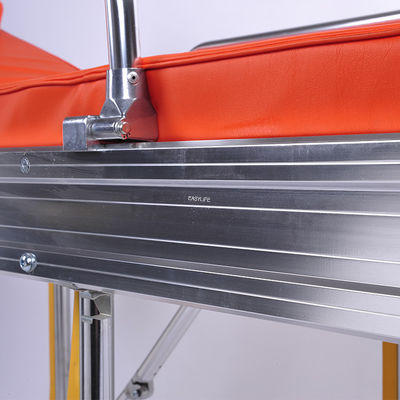 জরুরী উদ্ধারের জন্য 75 ডিগ্রী ফোল্ডিং অ্যাম্বুলেন্স স্ট্রেচার 190CM