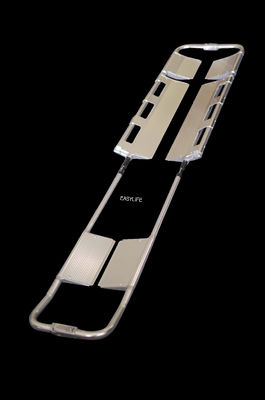 60mm হাসপাতাল ফোল্ডিং স্কুপ স্ট্রেচার ট্রলি ম্যানুয়াল পাওয়ার 180 ডিগ্রী সামঞ্জস্যযোগ্য