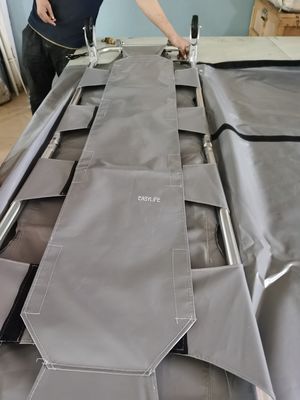 ফিক্সড বডি ব্যাগের সাথে ফোল্ডিং রেসকিউ স্ট্রেচার 220 X 55 X 15 সেমি 95 সেমি