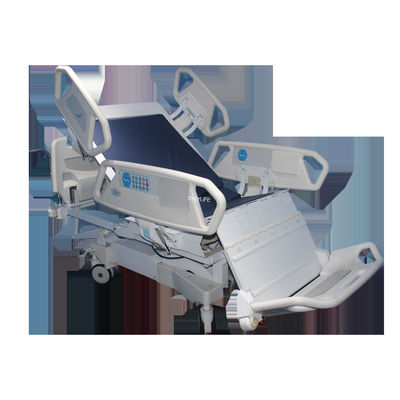 প্রিমিয়াম ফোম গদি এবং অর্ধেক রেল সহ নার্সিং সম্পূর্ণ বৈদ্যুতিক হাসপাতালের বিছানা