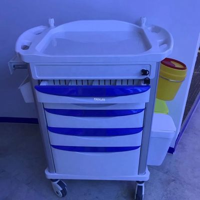 টেকসই ক্র্যাশ কার্ট ইমার্জেন্সি মেডিকেল ইকুইপমেন্ট ট্রলি ইকুইপমেন্ট 520MM