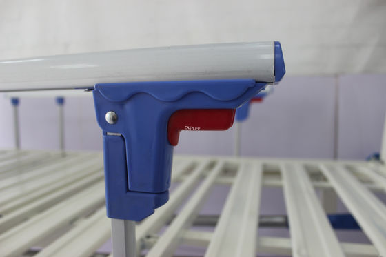 220CM 250kg ম্যানুয়াল হসপিটাল বেড অ্যালুমিনিয়াম অ্যালয় সঙ্গে গদি সেমি ফাউলার বেড