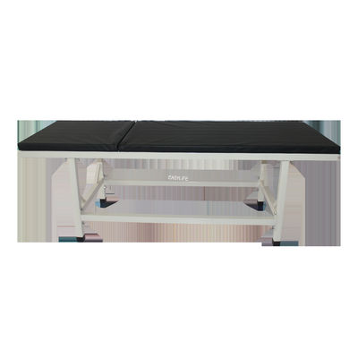 H800mm 75 X 26in ফাউন্ডেশন ফোল্ডেবল ডাক্তার পরীক্ষার বিছানা পালঙ্ক ম্যানুয়াল পাওয়ার