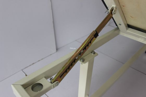 অ্যালুমিনিয়াম অ্যালয় মেডিকেল গাইনি পরীক্ষার বিছানা ম্যানুয়ালি উত্তোলন