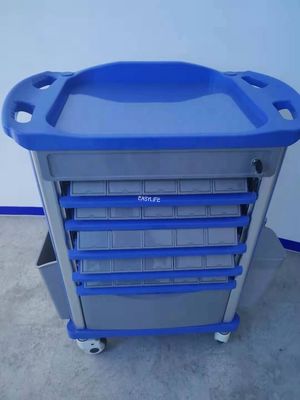 হাসপাতালের ক্র্যাশ কার্টে 480MM 92CM জরুরী ট্রলি সরঞ্জাম GB2626