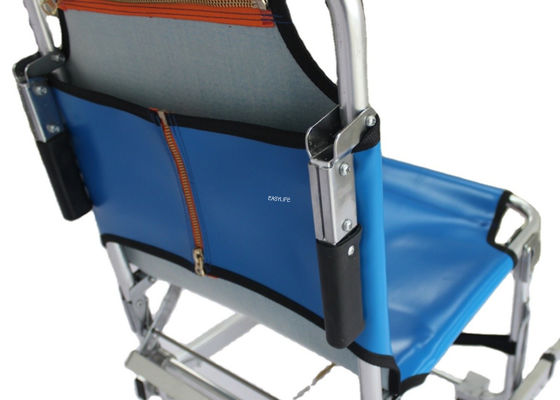 সিঁড়ির জন্য 35in হুইল চেয়ার যা ধাপে ধাপে উপরে যায় নীল রোগী স্থানান্তর ISO9001