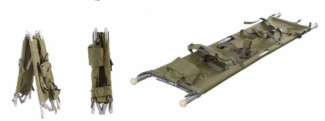 অ্যাম্বুলেন্স 9 কেজির জন্য অ্যালুমিনিয়াম অ্যালয় ফোল্ডিং মেডিকেল স্ট্রেচার 200 X 46 X 16cm