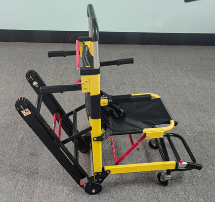 অ্যালুমিনিয়াম খাদ ম্যানুয়াল ক্রলার টাইপ সিঁড়ি স্ট্রেচার ভাঁজযোগ্য হালকা ওজন হাসপাতালের রোগীর স্থানান্তরের জন্য